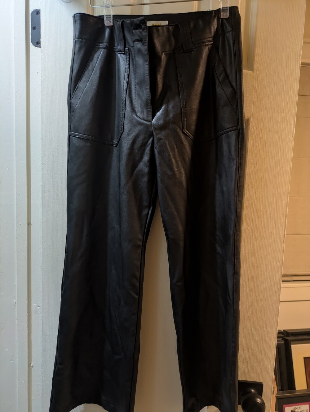 Anthropologie Vegan Leather Pants - Picture 3 of 5